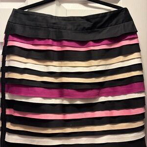White House Black Market Director Striped Multi-Color Women's Skirt Size 12